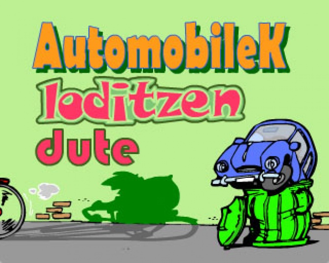 Automobilek loditzen dute